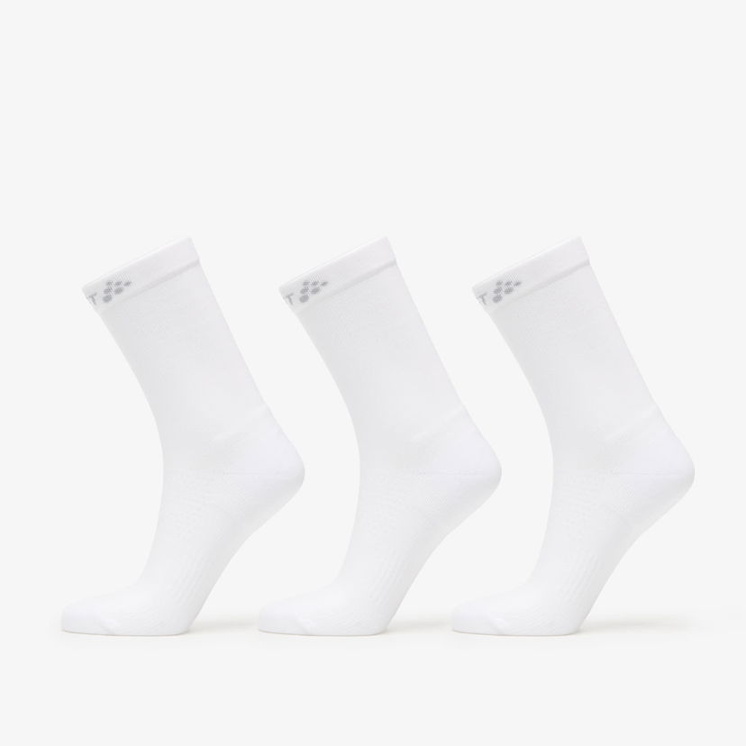 Čarape Craft Craft Core Dry High Socks, 3 Pairs, 34-36 Bijela | 1915931-900000