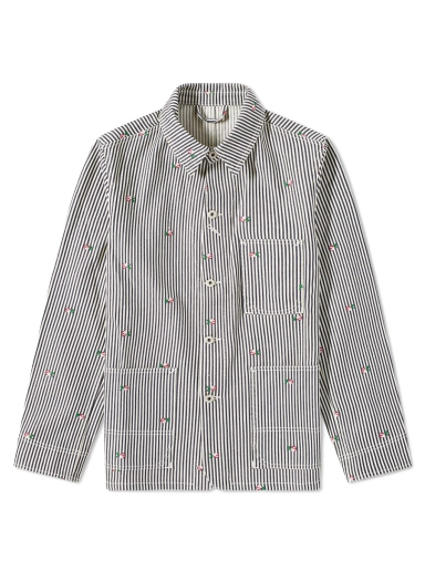 Jakna KENZO PARIS Rinse Striped Workwear Denim Jacket Višebojno | FD55DV1026J1-DM