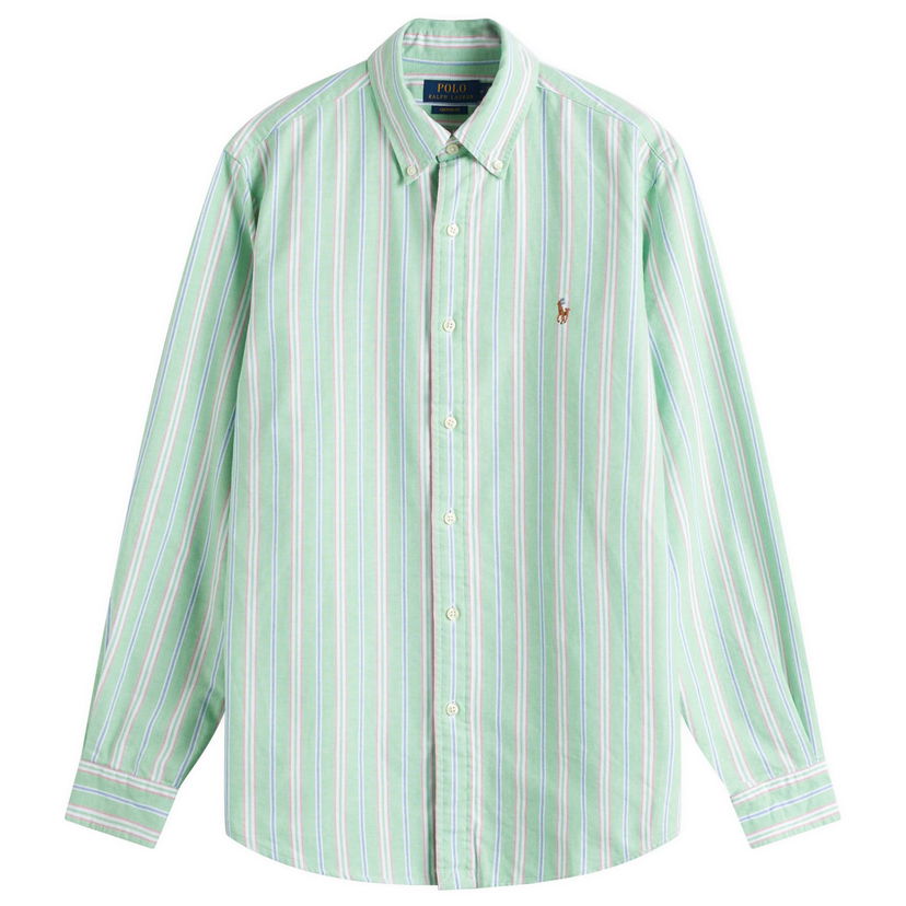 Košulja Polo by Ralph Lauren Ralph Lauren Custom Fit Oxford Shirt, Size Large Zelena | 710928918003