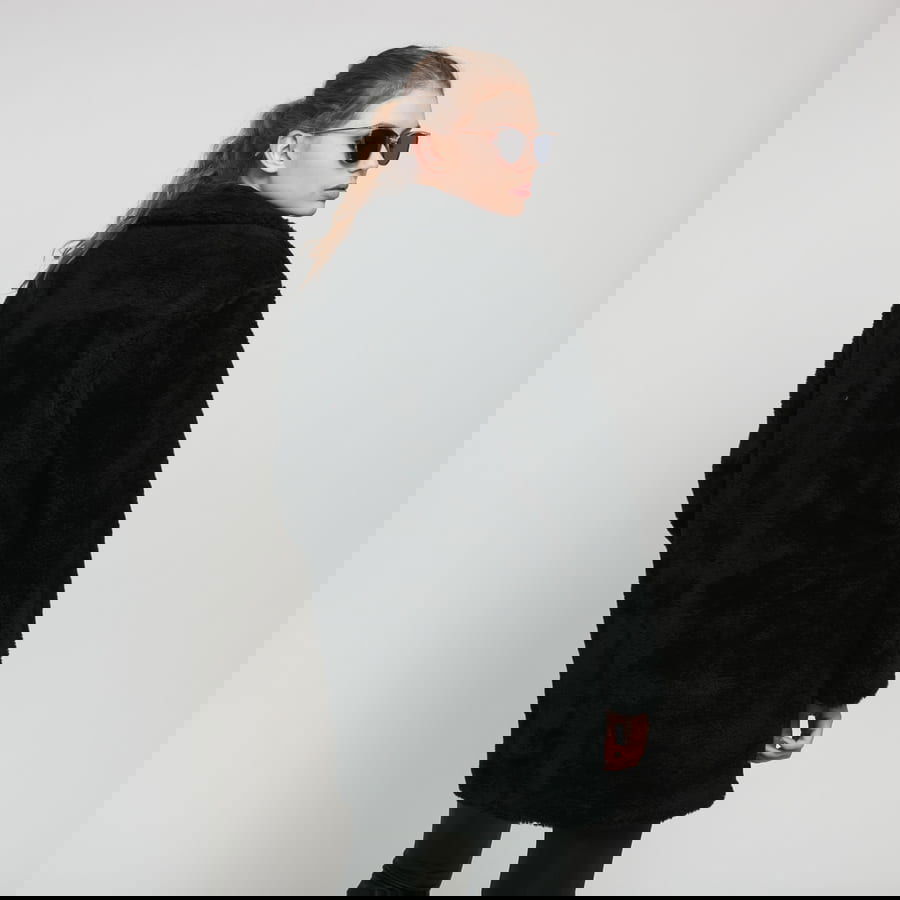 Jakna Urban Classics Ladies Oversized Sherpa Coat Crna | TB3058 black, 1