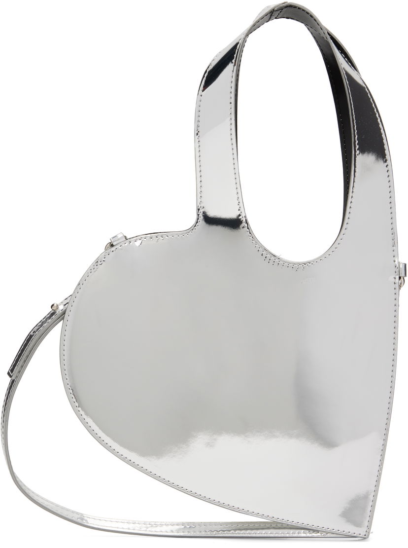 Torba za rame Coperni Coperni Mirrored Baby Heart Crossbody Bag Metalik | COPBA93F6005