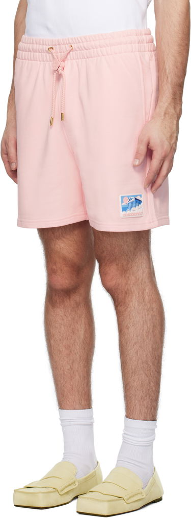 Kratke hlače Casablanca Temple Rubber Patch Shorts Ružičasta | MPS25-JTR-003-01, 3