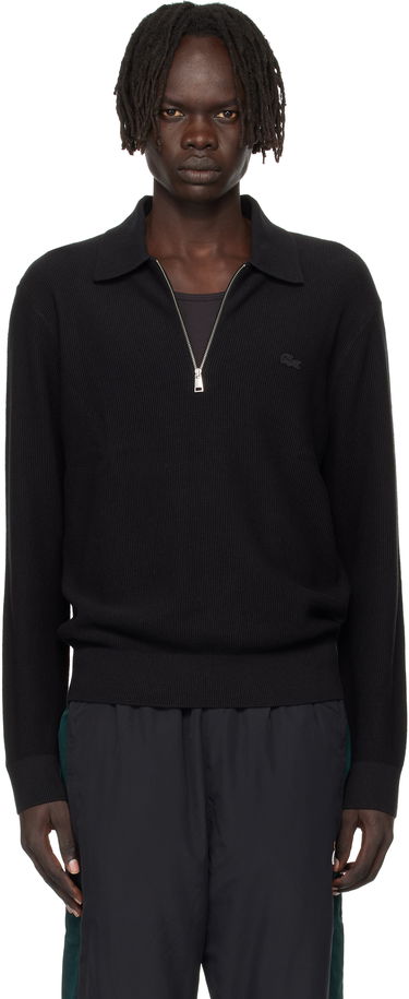 Polo majica Lacoste Lacoste Half-Zip Polo Crna | AH5187_031, 0