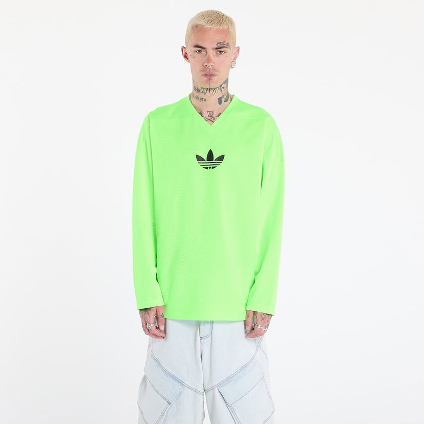 Majica kratkih rukava adidas Originals Adicolor Mesh Long Sleeve Tee Zelena | JW8379