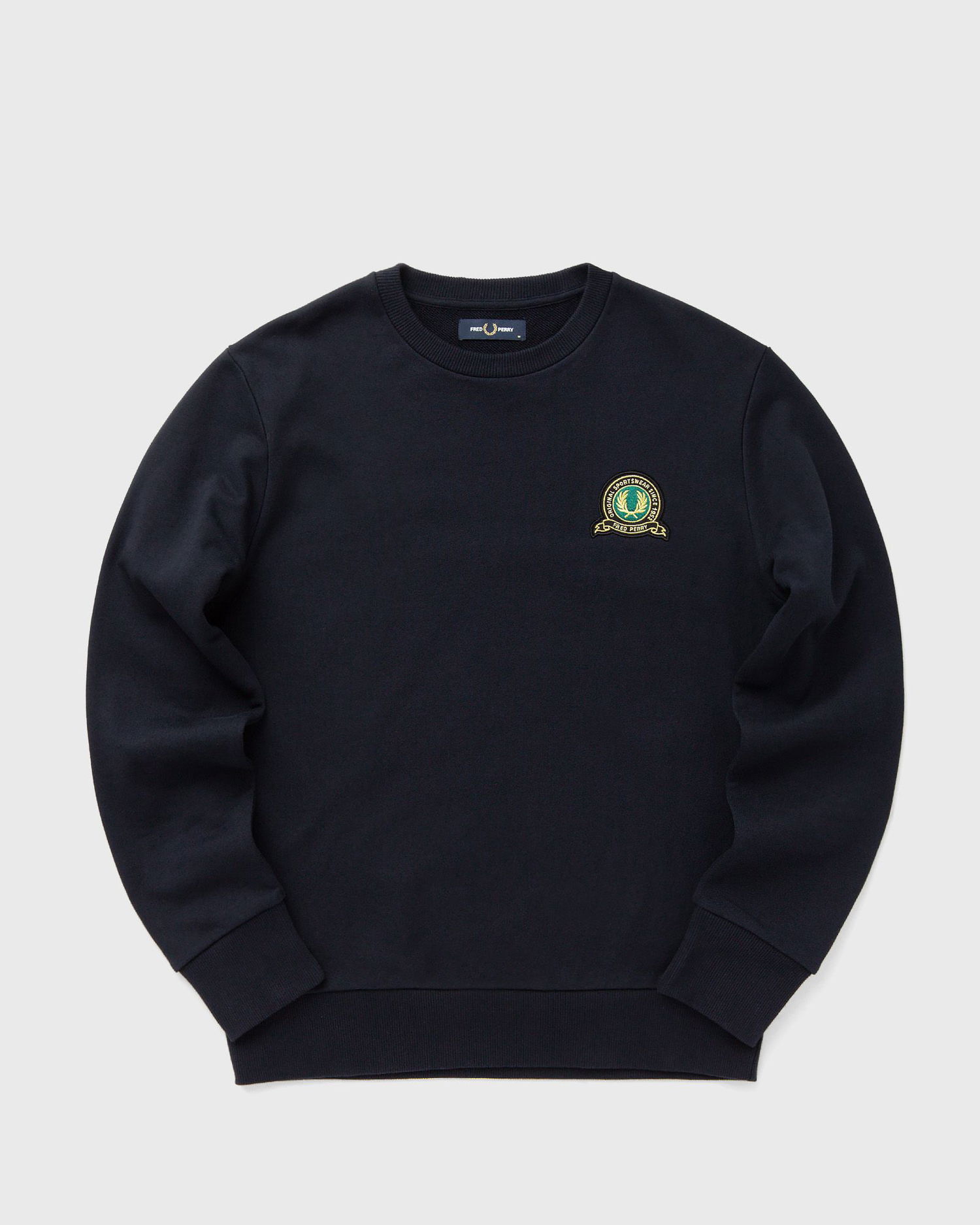 Dukserice Fred Perry Tennis Badge Sweatshirt Tamnoplava | M1751-608, 0
