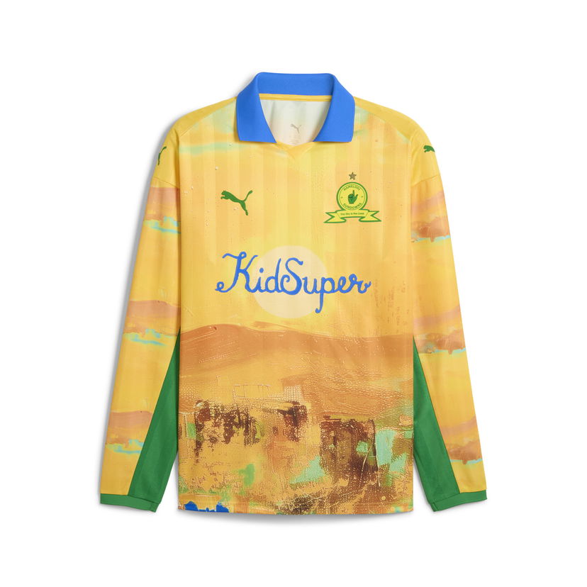 Dres Puma KID SUPER x Mamelodi Sundowns Men's Retro Jersey Žuta | 782750_22