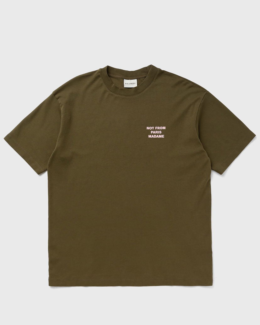Majica kratkih rukava Drôle de Monsieur Slogan T-Shirt Zelena | I-TS203-CO002-KK