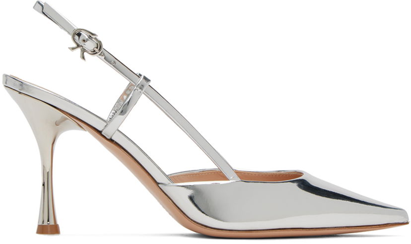 Tenisice i cipele Gianvito Rossi Women's Slingback Metallic Pumps Metalik | G95335.85LAC.MET
