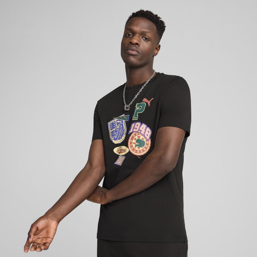 Majica kratkih rukava Puma SPORTS LEGACY Graphic T-Shirt Crna | 629627_01