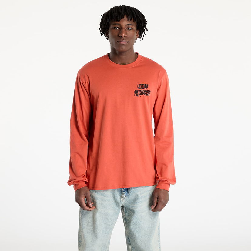 Majica kratkih rukava Horsefeathers Horsefeathers Xerox Long Sleeve T-Shirt Narančasta | SM1375B