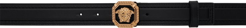 Pojasevi Versace Black 'La Medusa' Leather Belt Crna | 1016069_1A11250