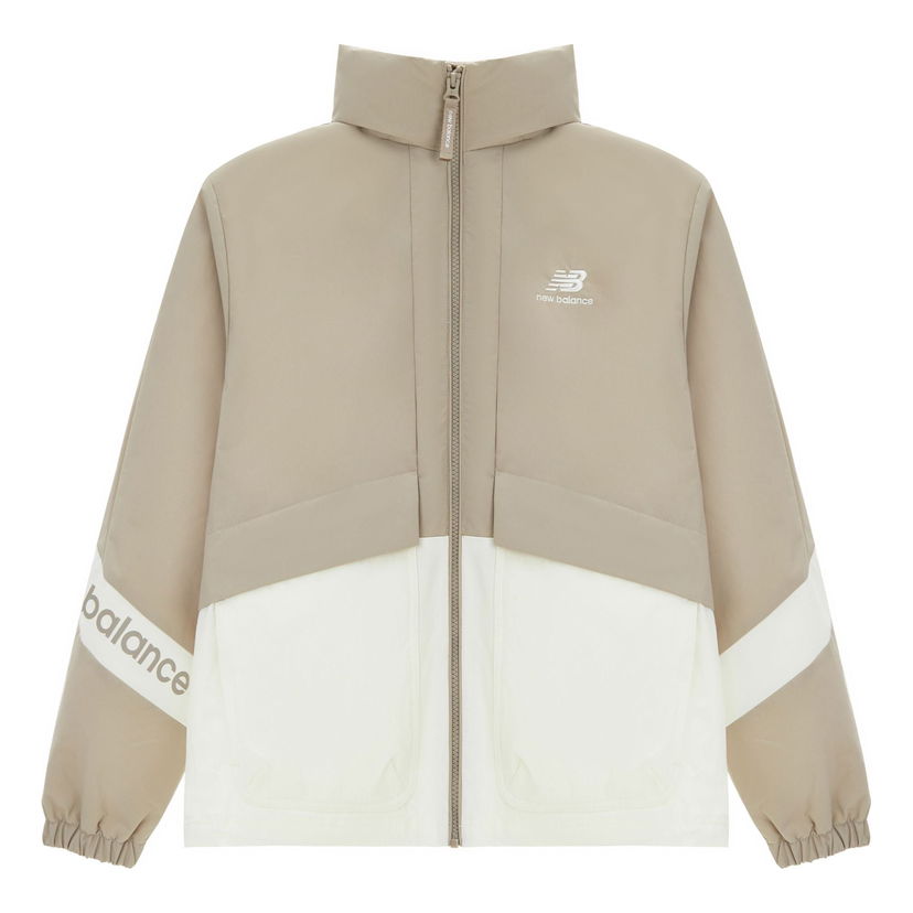 Vjetrovka New Balance Lifestyle Colorblock Woven Jacket Bež | 5AD12103-LBE