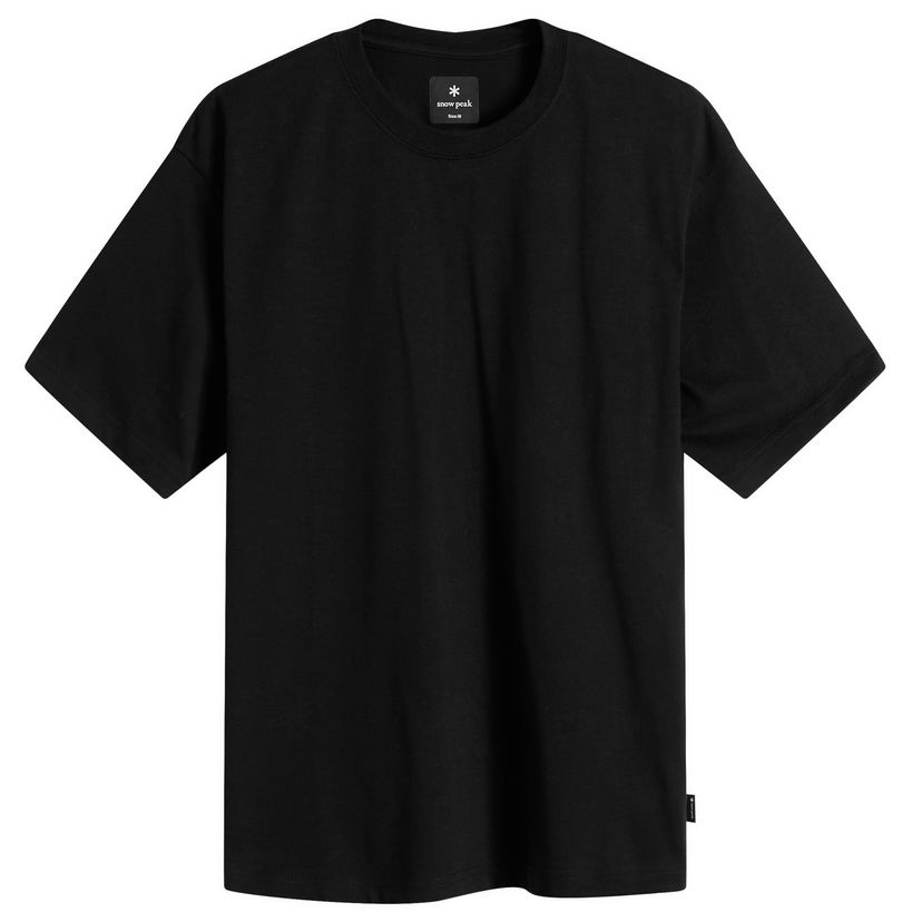 Majica kratkih rukava Snow Peak Back Printed Logo T-Shirt, Size Small Crna | NSD-TS-25AU004-BLK