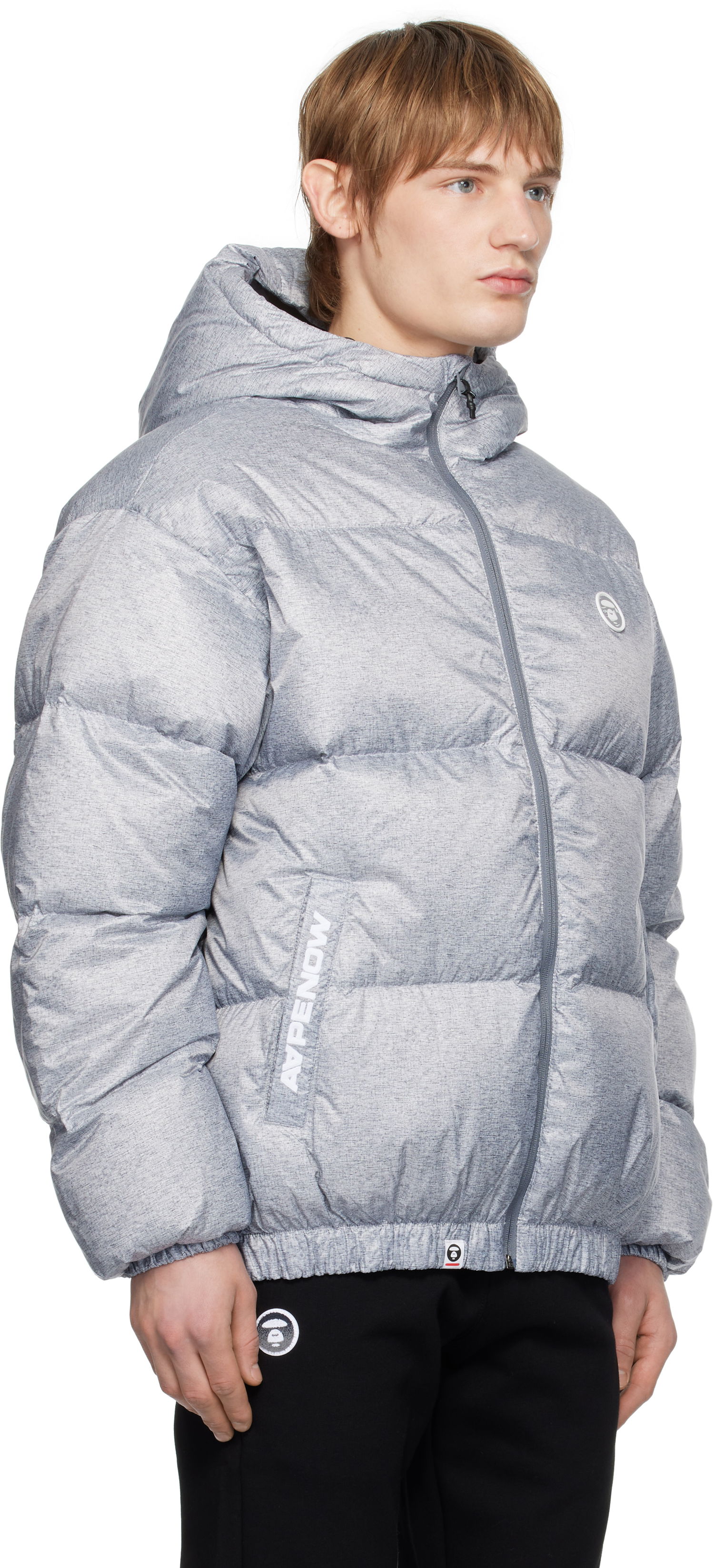 Pernata jakna AAPE by A Bathing Ape AAPE by A Bathing Ape 'AAPE NOW' Down Jacket Siva | AAPDNM7654XANGY2, 1