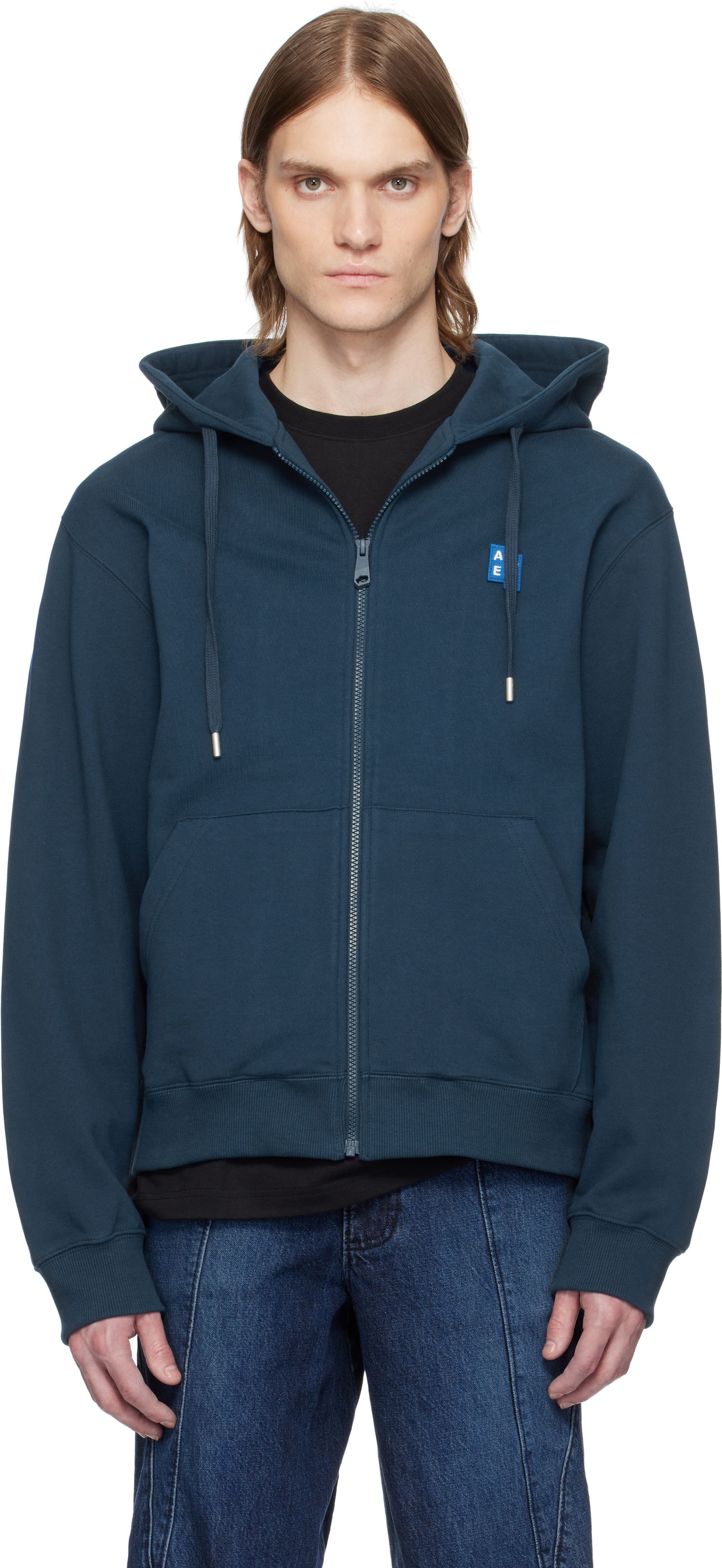 Dukserice ADER ERROR ADER error TRS Tag 01 Zip-Up Hoodie Tamnoplava | BO42FYHD0401NV, 0
