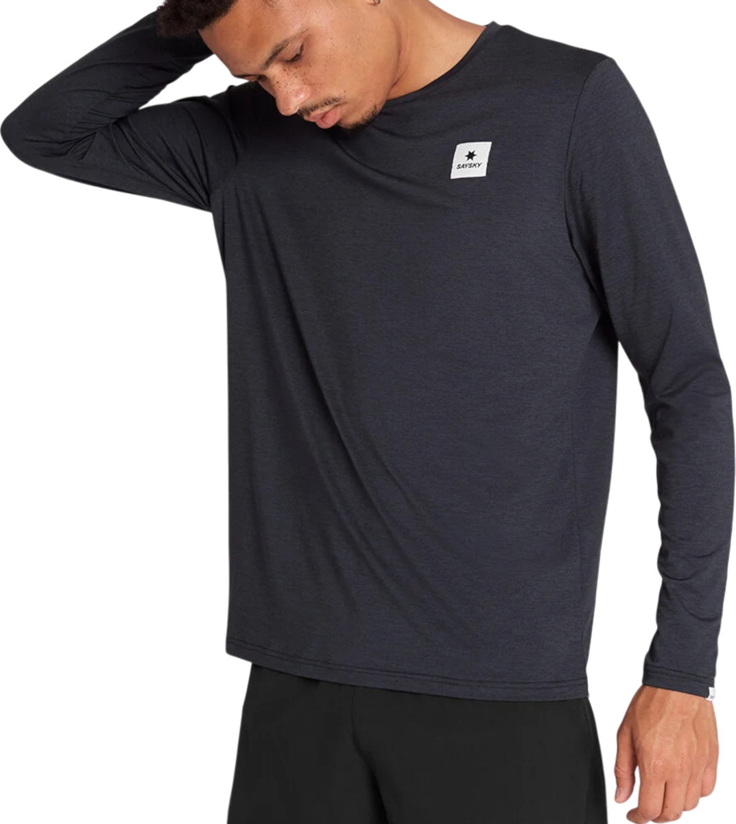 Majica kratkih rukava Saysky Reflective Logo Pace Long Sleeve T-Shirt Siva | omrls20c9001-omrls20c9001, 0