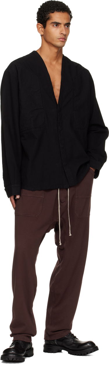 Košulja Rick Owens Concordians Larry Jumbo Fogpocket Shirt Crna | DU02E7298 CL, 3