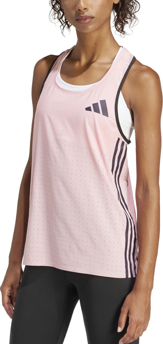 Majica bez rukava adidas Performance Adizero Tank Ružičasta | in1190
