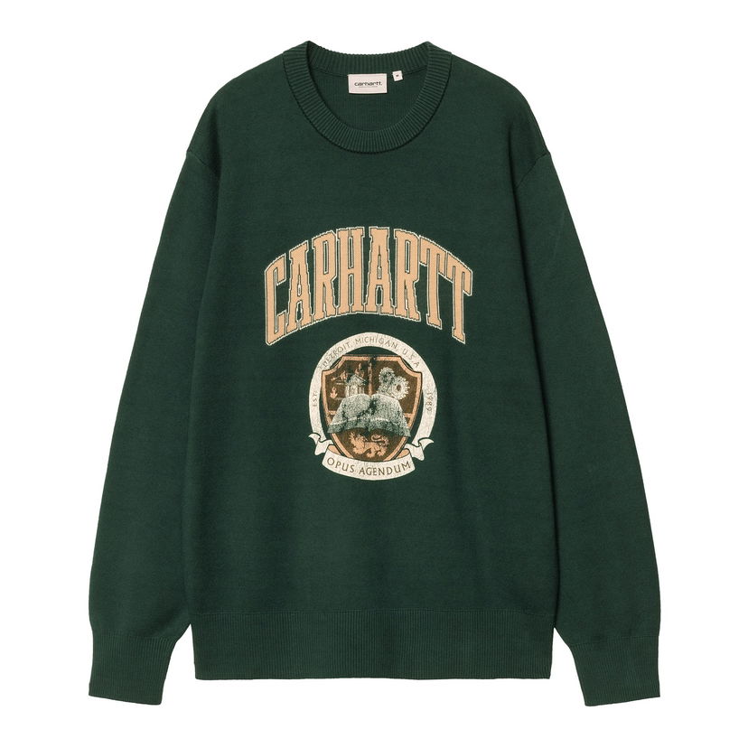 Džemper Carhartt WIP Carhartt WIP Library College Sweater Zelena | I034521_9