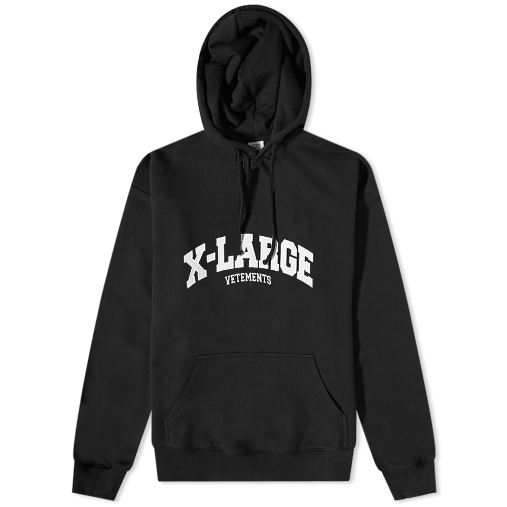 Dukserice VETEMENTS X-Large Logo Popover Hoody Crna | UE63HD660B, 0