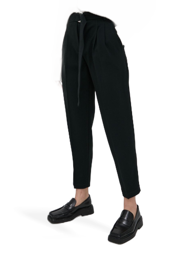 Hlače BOSS High Waist Pants Crna | 50438985