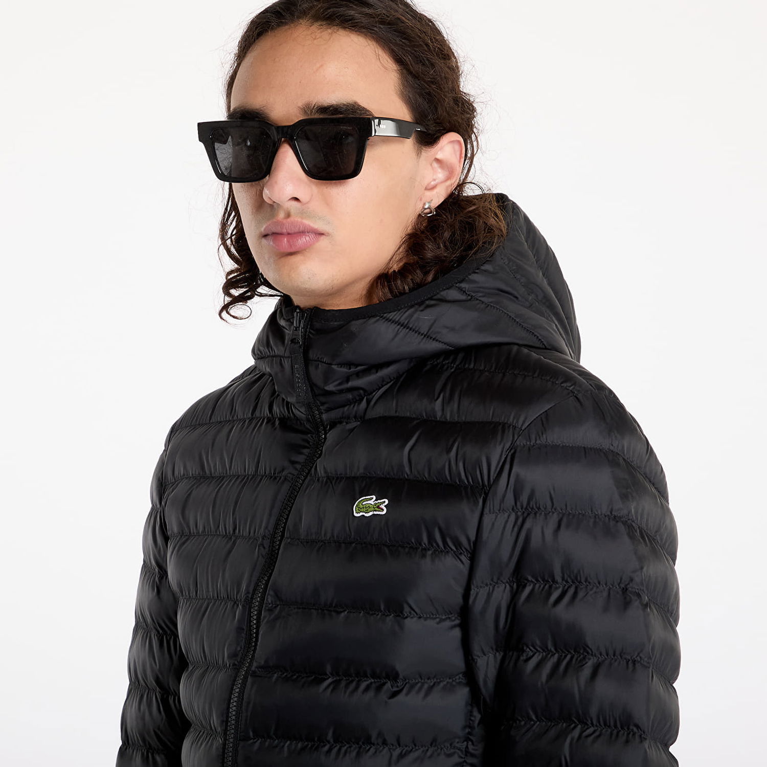 Pernata jakna Lacoste Puffer Jacket With Hood Crna | BH2909_031, 1