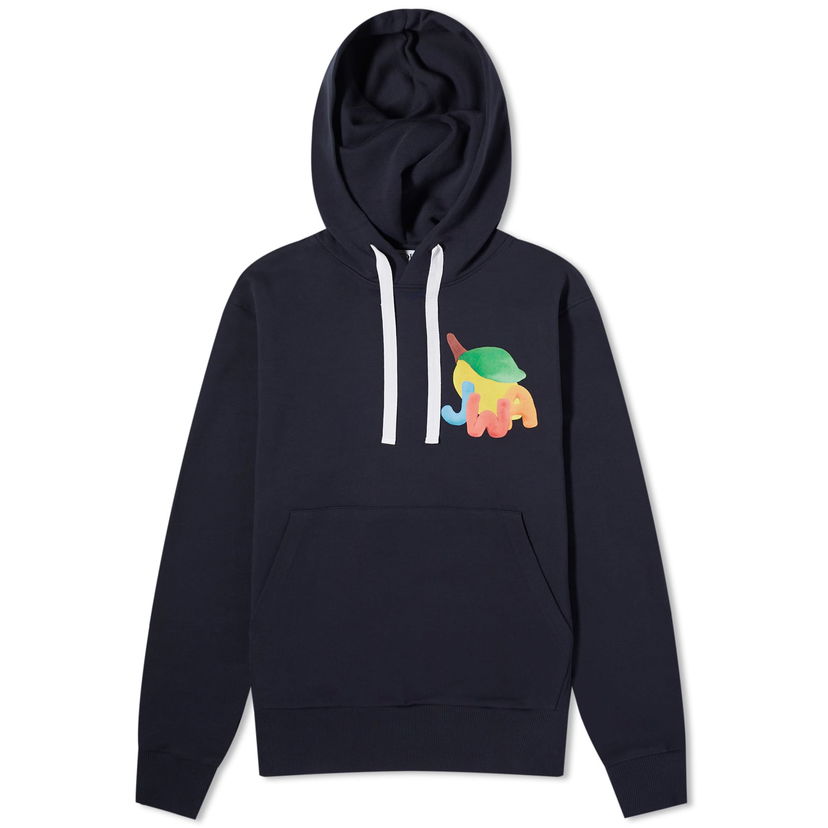 Dukserice JW Anderson JWA Lemon Print Hoodie Tamnoplava | JW0171-PG0717-888
