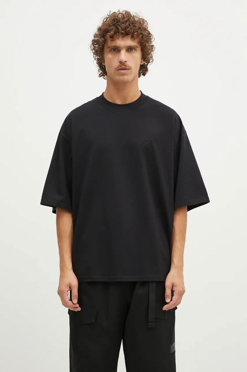 Majica kratkih rukava 1017 ALYX 9SM Oversized Crewneck Tee with Application Crna | AAMTS0486FA01
