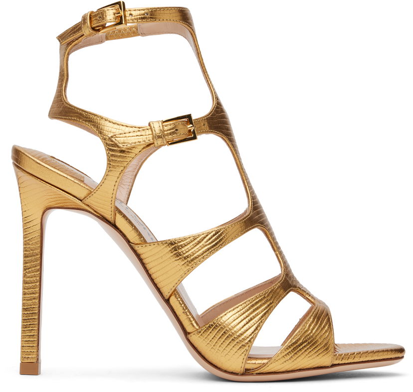 Njega cipela Tom Ford TOM FORD Paradis Heeled Sandals Metalik | W3613-LCL232G