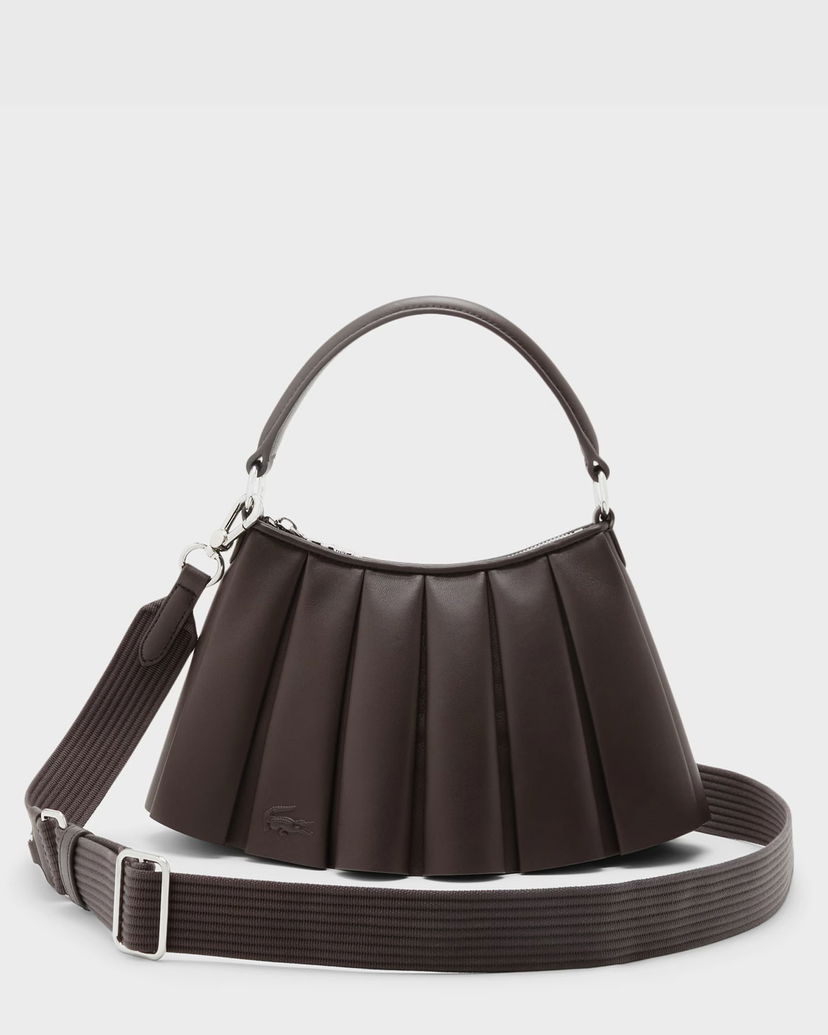 Torba za rame Lacoste Lenglen Pleated Shoulder Bag Smeđa | NU5011DP-R29