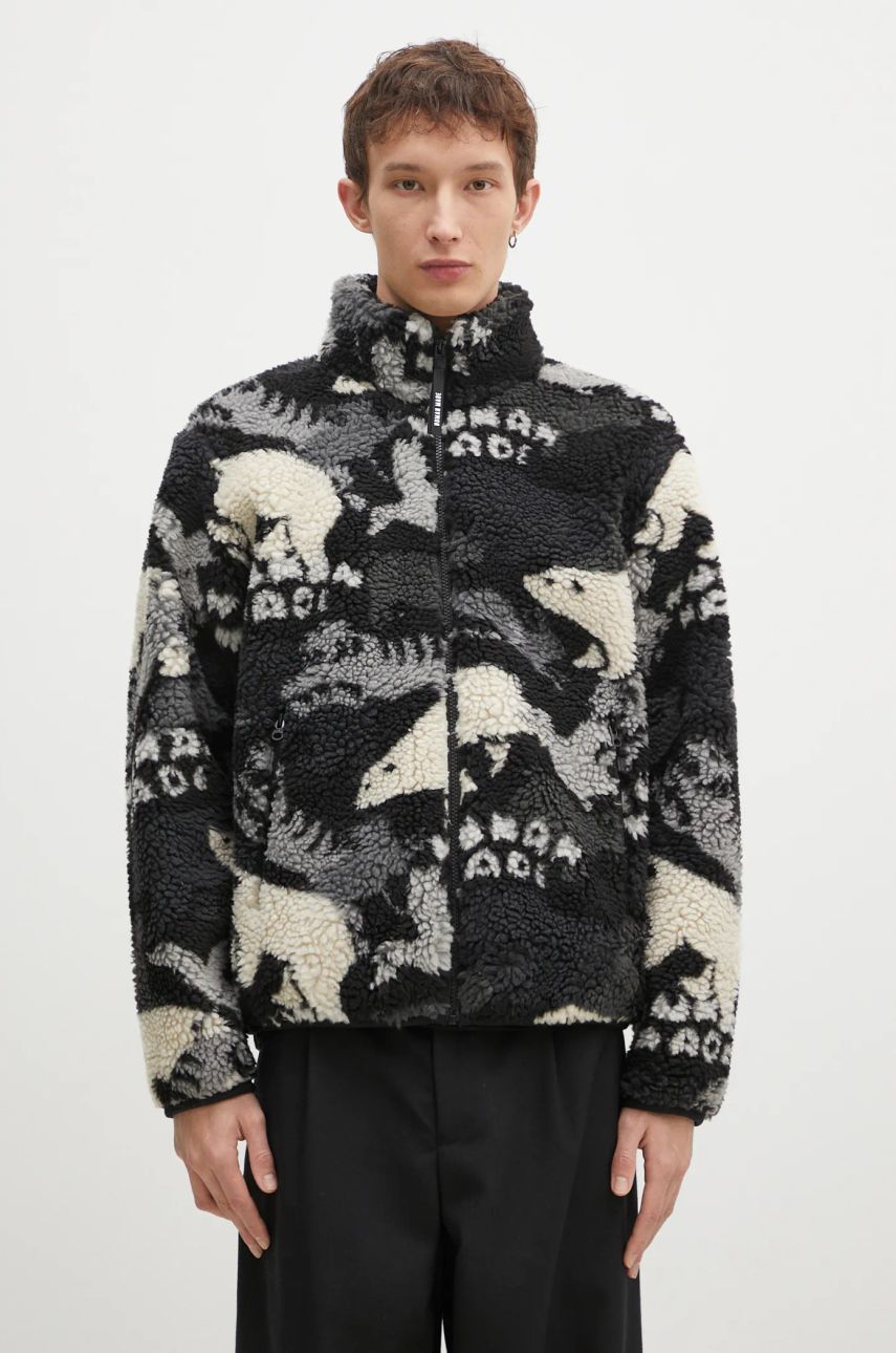 Dukserice Human Made Animal Print Fleece Jacket Crna | HM28JK038, 0