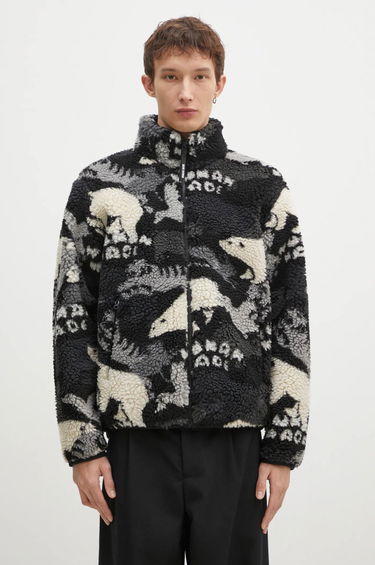 Dukserice Human Made Animal Print Fleece Jacket Crna | HM28JK038, 0