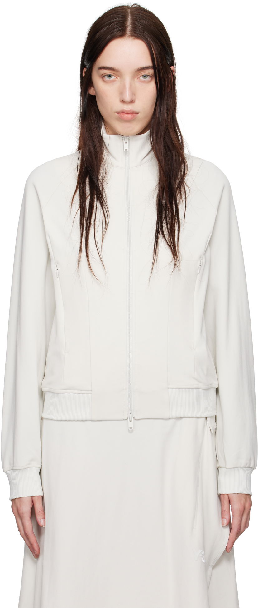 Dukserice Y-3 Track Jacket Bijela | JE3442