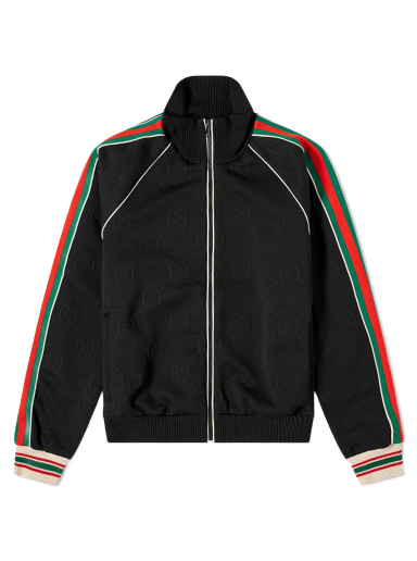 Bomber jakna Gucci GG Jacquard Bomber Jacket Crna | 662270-XJDE9-1043