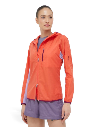 Vjetrovka Icebreaker Shell+ Hooded Jacket Narančasta | IB0A56OC8241