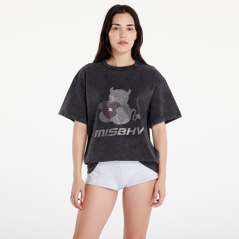 Majica kratkih rukava MISBHV My Bear T-Shirt UNISEX Stone Wash Crna | 241M111