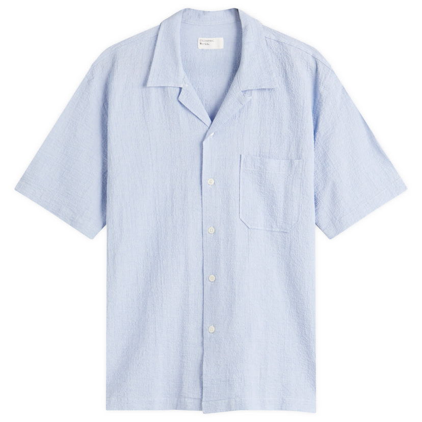 Košulja Universal Works Universal Works Seersucker Road Shirt, Size Large Plava | 32656-PAB