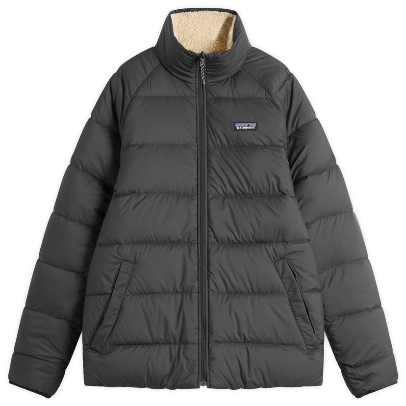 Pernata jakna Patagonia Reversible Silent Down Jacket Siva | 20670-BLK