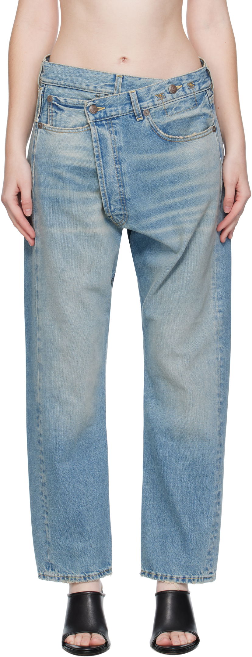 Jeans R13 R13 Crossover Jeans Plava | R13W2048-D343A