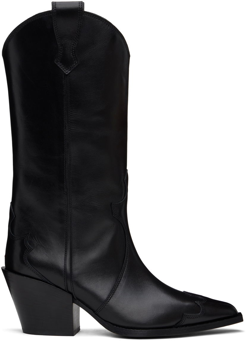 Odjeća Aeyde Aeyde Ariel Western Boots Crna | A11-AB-TBUP75CH-222-800-001