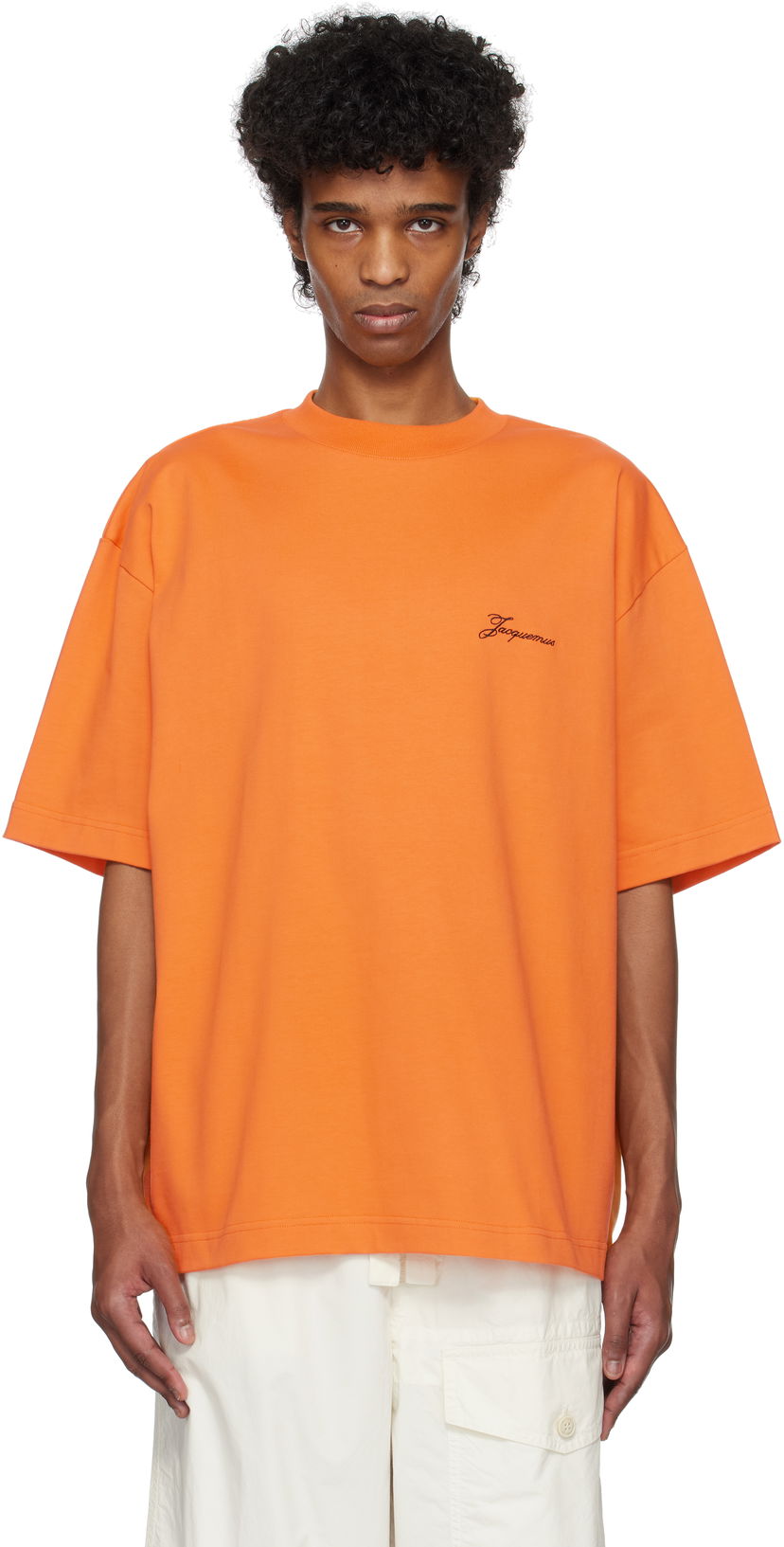 Majica kratkih rukava Jacquemus Jacquemus 'The Haltères' T-Shirt Narančasta | 25E255JS322-2466