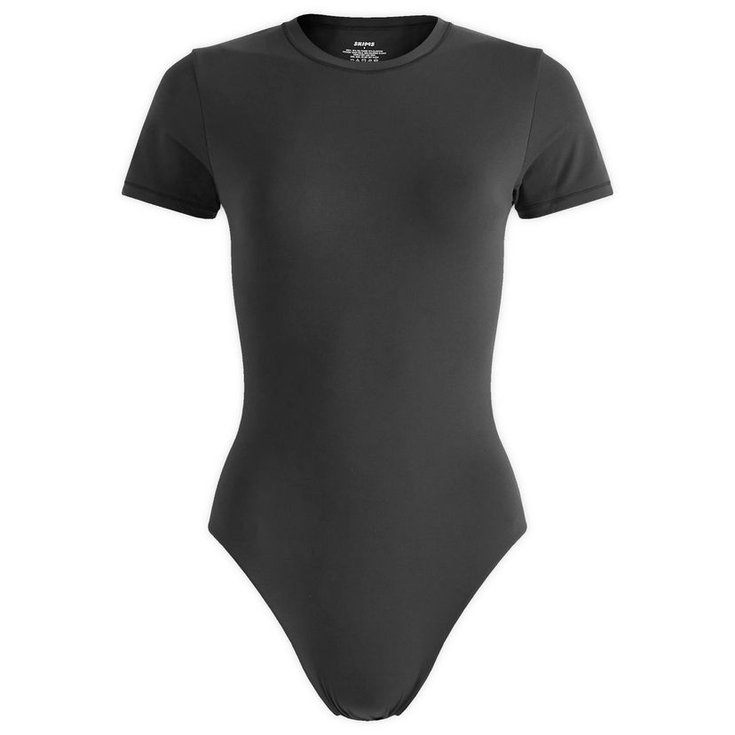 Body SKIMS Fits Everybody T-Shirt Bodysuit, Size Large Crna | BD-BRF-9225-ONX