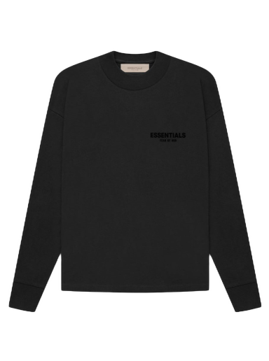 Majica kratkih rukava Fear of God Essentials L/S T-shirt Crna | 125BT212070F