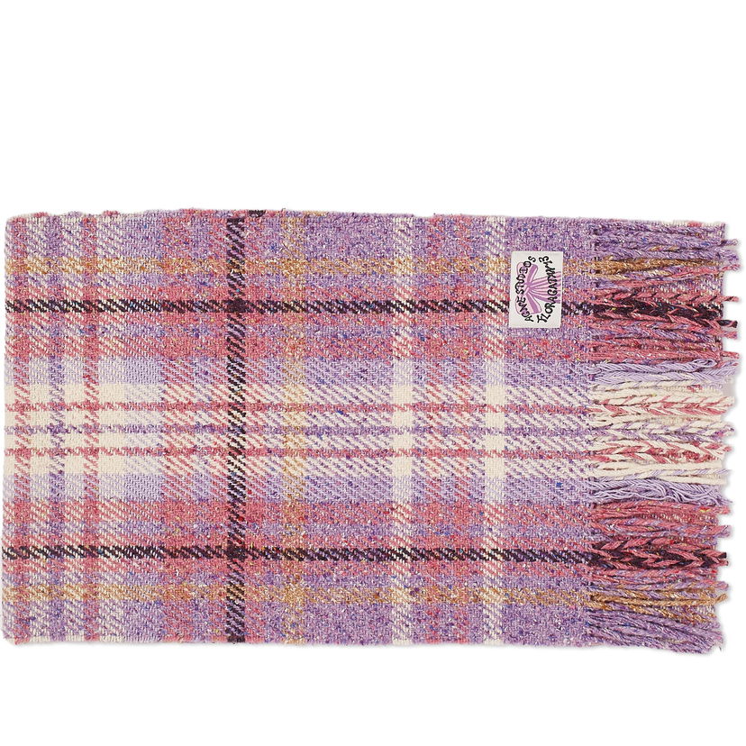 Šal Acne Studios Volano Check Scarf Ljubičasta | CA0325-ADE
