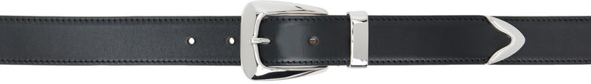 Pojasevi Khaite The Benny Black Leather Belt Crna | 10012-763