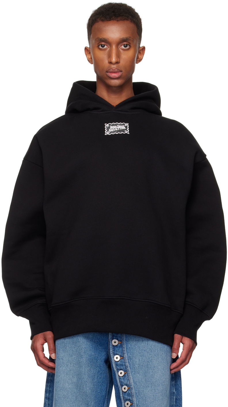 Dukserice Jean Paul Gaultier Jean Paul Gaultier Lace Label Hoodie Crna | 24/31-F-SW044I-J057-0001