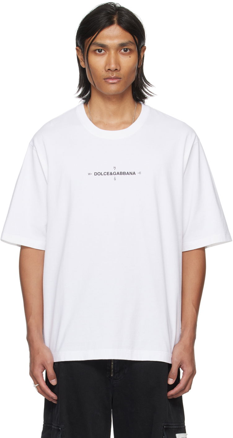 Majica kratkih rukava Dolce & Gabbana Marina T-Shirt Bijela | G8PB8TG7K4W