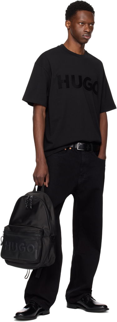 Ruksak BOSS HUGO Printed-Logo Backpack Crna | 50547114, 3