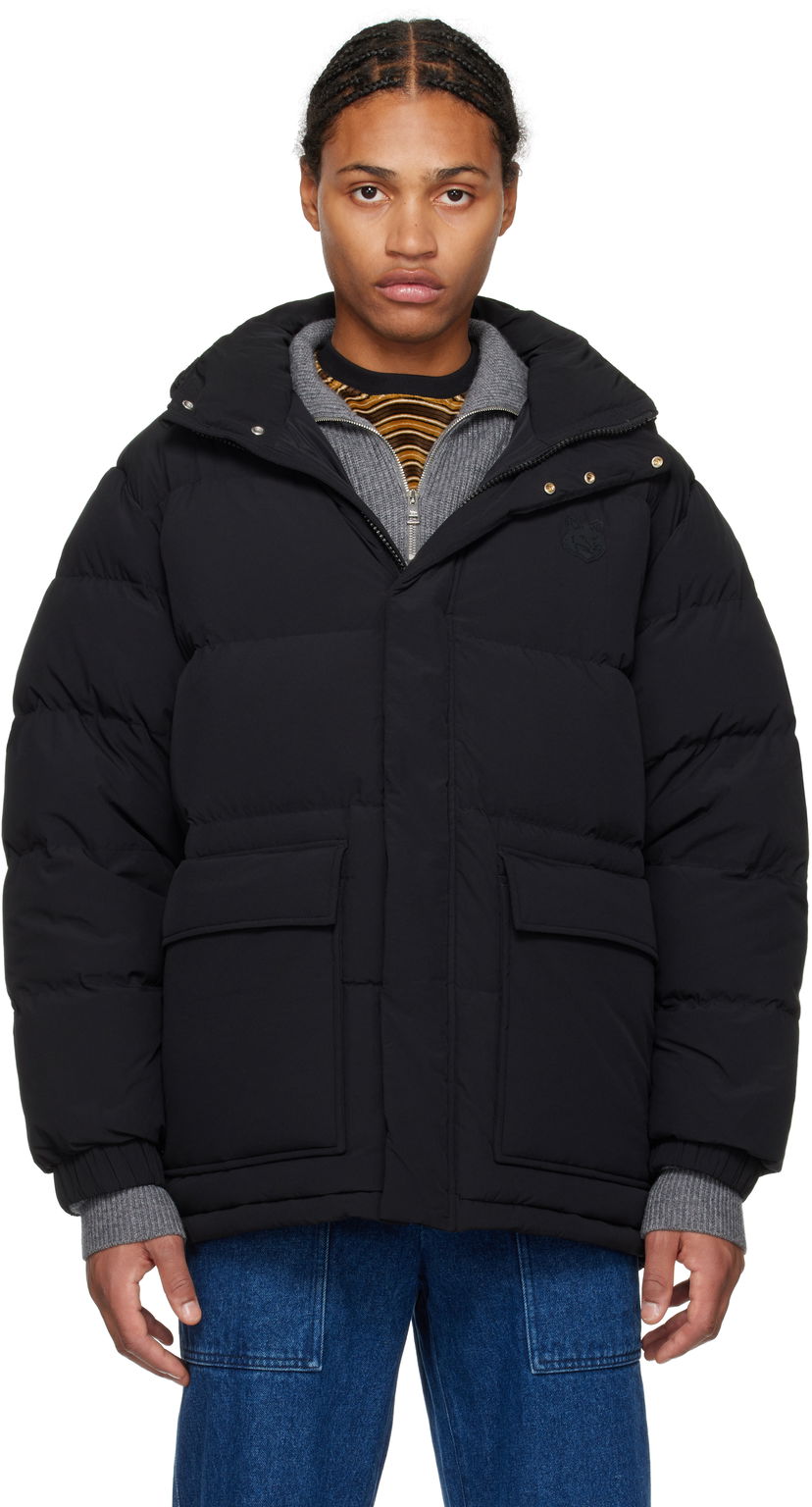 Pernata jakna MAISON KITSUNÉ Hooded Down Puffer Coat Crna | NM02209WQ4031