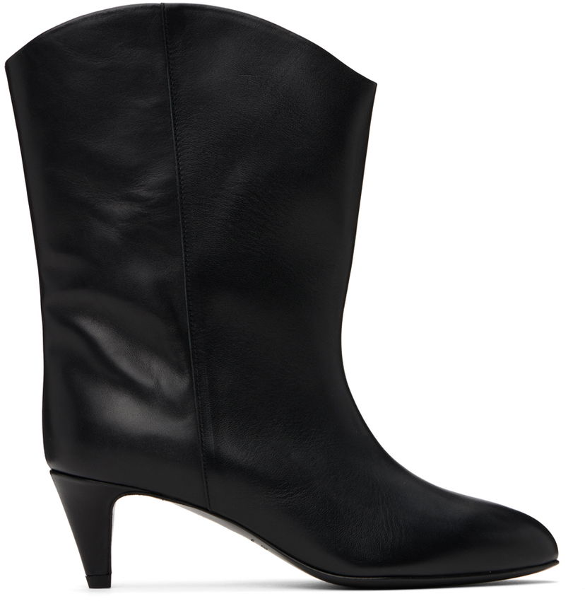 Odjeća BY FAR BY FAR Osage Leather Ankle Boots Crna | MWFBO067CL013BK001PL